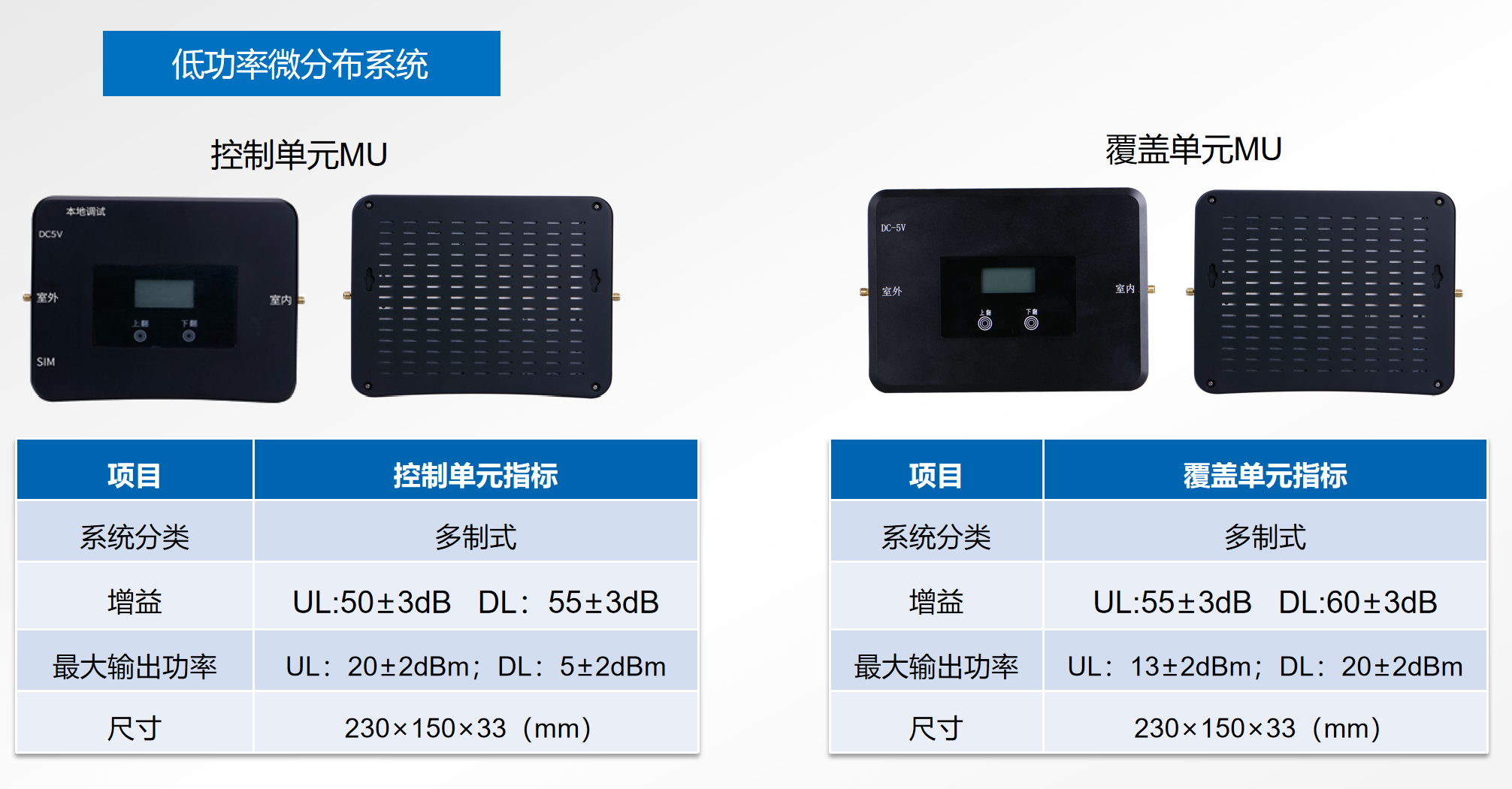 低功率微分布系统
